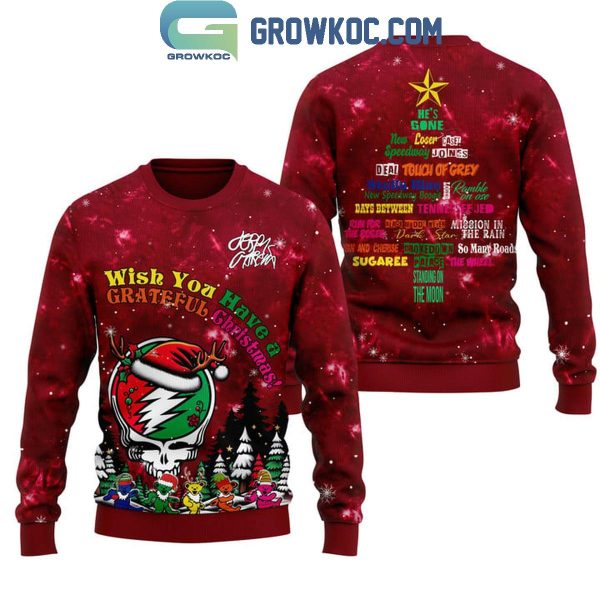 Grateful Dead Wish You A Grateful Christmas Touch Of Grey Hoodie T-Shirt