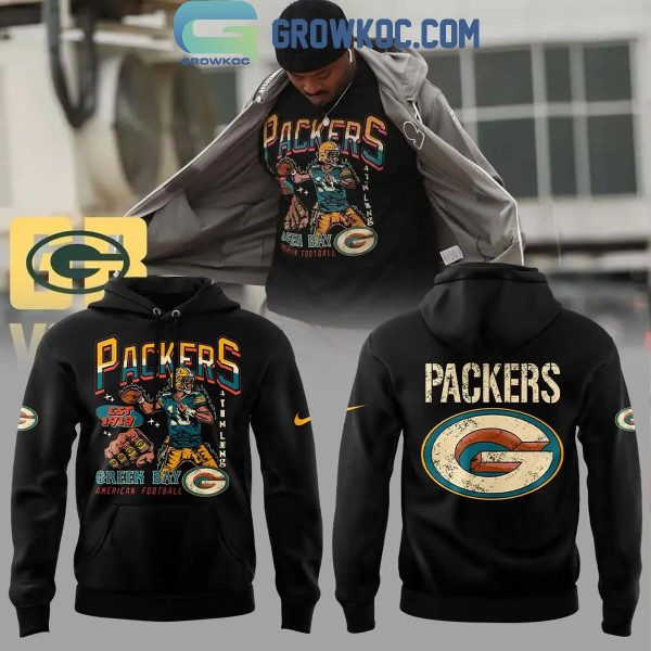 Green Bay Packers American Football Graphic 4th N Long Est 1919 Hoodie Long Pants