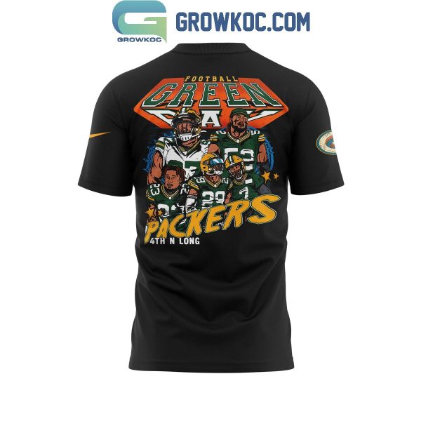 Green Bay Packers Graphic 4th N Long Wisconsin 2024 Hoodie T-Shirt