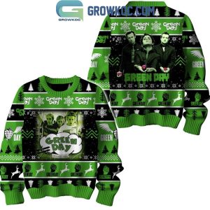 Green Day Chicago 1994 Enjoying Christmas Time Ugly Sweater