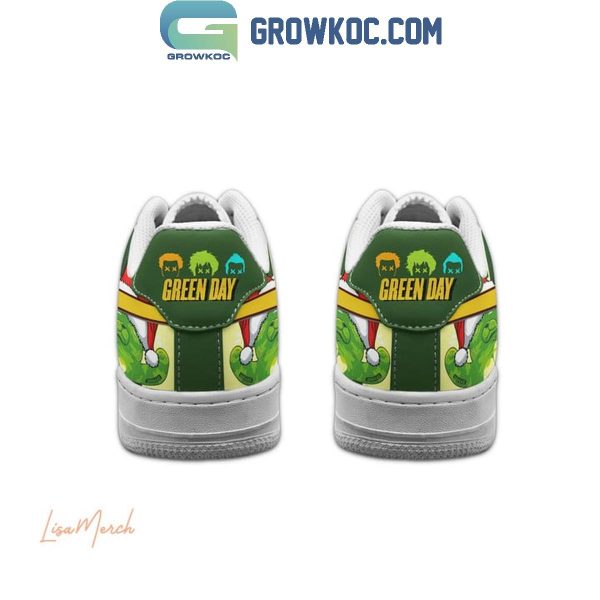 Green Day Merry Christmas Greenmas 2024 Air Force 1 Shoes