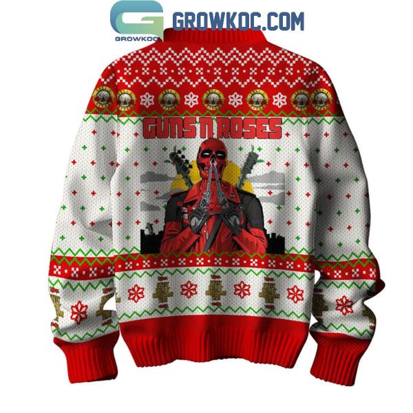 Guns N’ Roses Sweet Child Christmas Time Deadpool Time Ugly Sweater