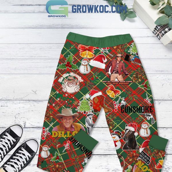 Gunsmoke Happiness Is Watching Over And Over Again Christmas Fleece Pajamas Set