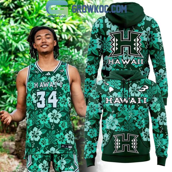 Hawaii Rainbow Warriors Hibiscus Flower Tropical Season 2024 Hoodie T-Shirt