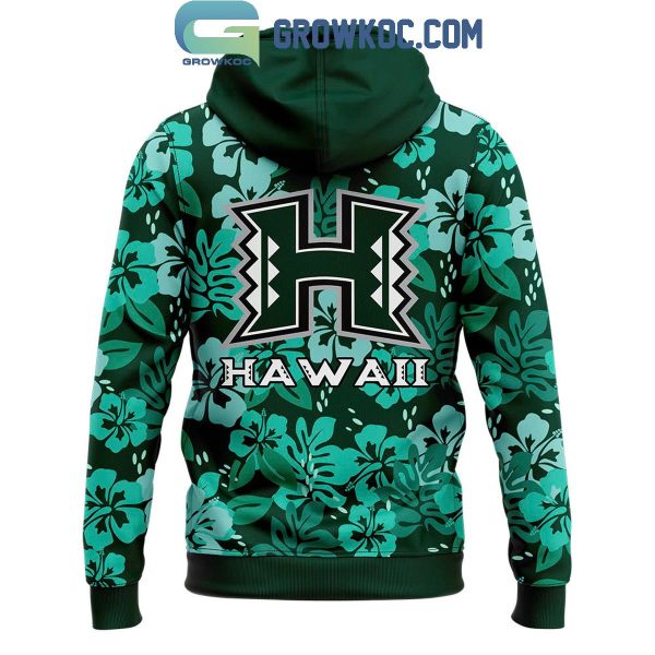 Hawaii Rainbow Warriors Hibiscus Flower Tropical Season 2024 Hoodie T-Shirt