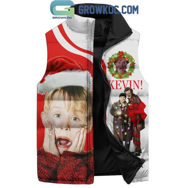 Home Alone Merry Christmas Ya Filthy Animal Sleeveless Puffer Jacket