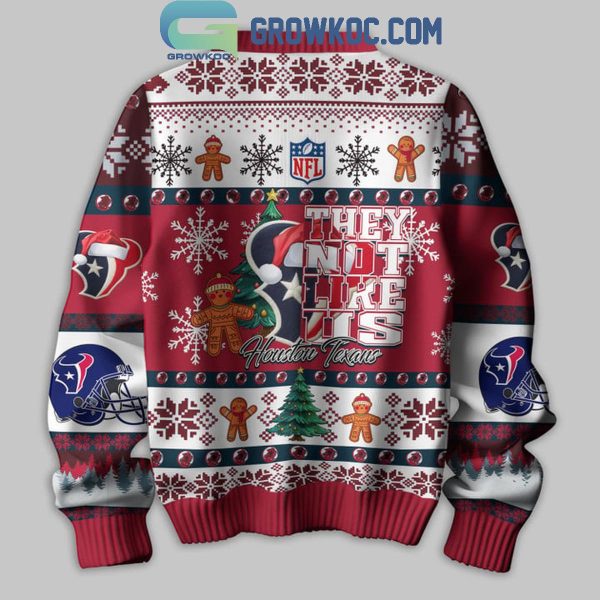 Houston Texans 2024 They Not Like Us Texans Christmas Ugly Sweater