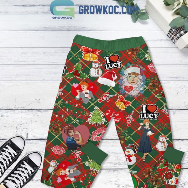 I Love Lucy Yes Still Watch It Gor A Problem In Christmas Fleece Pajamas Set