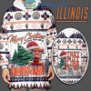 Illinois Fighting Illini Merry Christmas They Not Like Us Oodie Hoodie Blanket