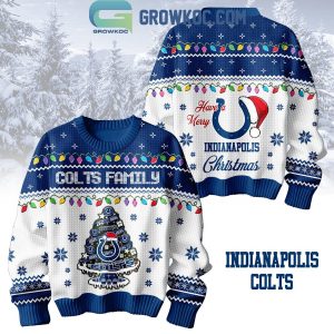 Indianapolis Colts Family Have A Merry Christmas 2024 Ugly Sweater