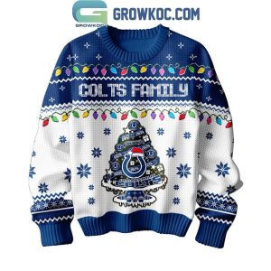 Indianapolis Colts Family Have A Merry Christmas 2024 Ugly Sweater