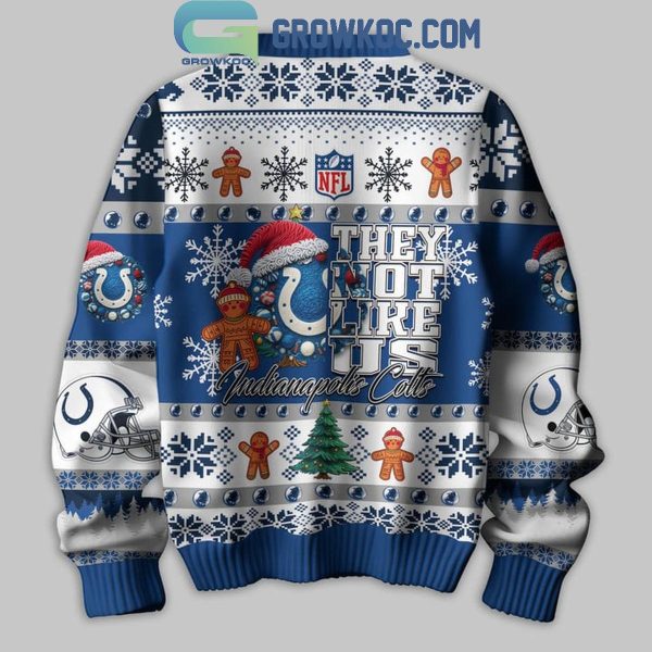 Indianapolis Colts They Not Like Us Christmas Happy Holidays Ugly Sweater