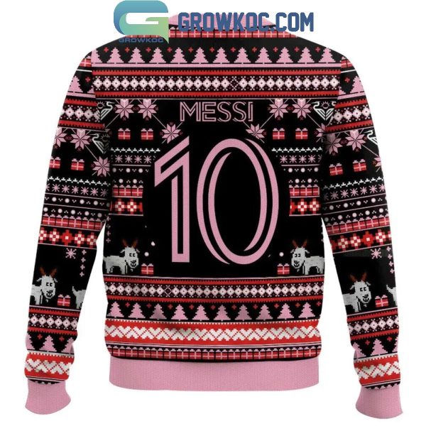 Inter Miami Soccer Club Christmas Personalized Ugly Sweater