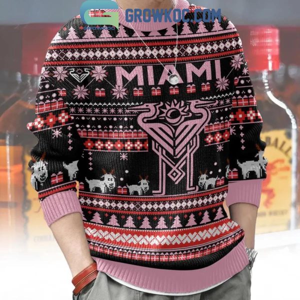 Inter Miami Soccer Club Christmas Personalized Ugly Sweater