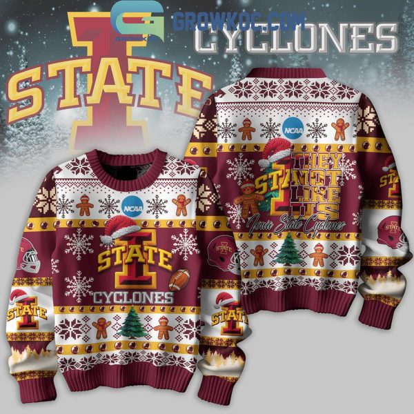 Iowa State Cyclones Football They Not Like Us Christmas Ugly Sweater