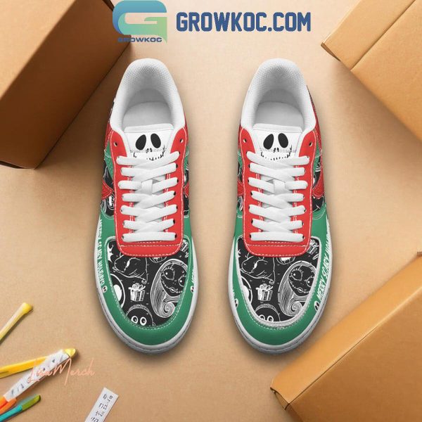 Jack Skellington Merry Christmas Merry Scary Holidays Air Force 1 Shoes