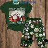 Jack Skellington Scary Christmas To One And All Red Fleece Pajamas Set