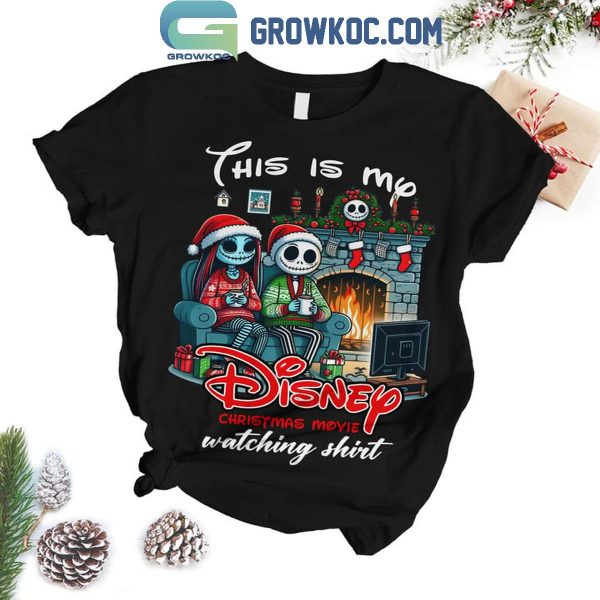 Jack Skellington This Is My Disney Christmas Movie Watching Fleece Pajamas Set