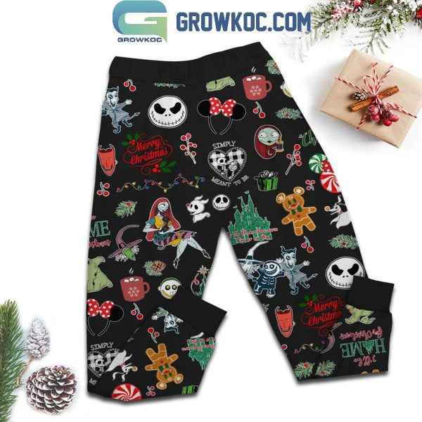 Jack Skellington This Is My Disney Christmas Movie Watching Fleece Pajamas Set