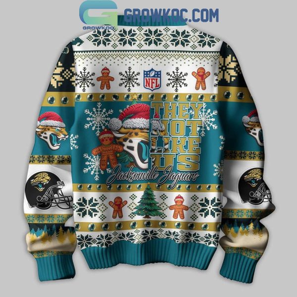 Jacksonville Jaguars They Not Like Us Christmas Happy Holidays Ugly Sweater