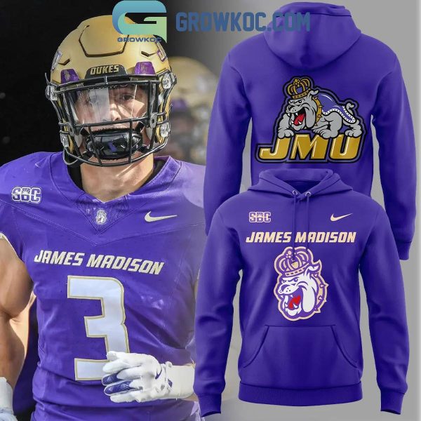 James Madison Dukes Football Team 2024 Blue Out Duke Dog Hoodie T-Shirt