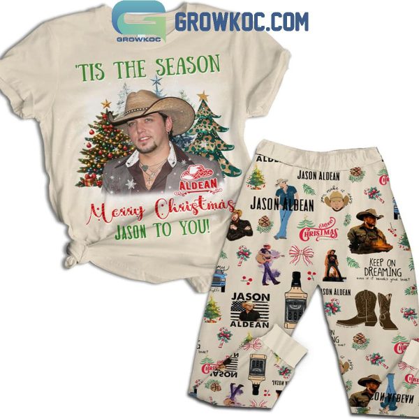 Jason Aldean Tis The Season Merry Christmas Jason To You Fleece Pajamas Set