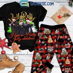 Jelly Roll Have A Holly Jolly Christmas Xmas 2024 Fleece Pajamas Set