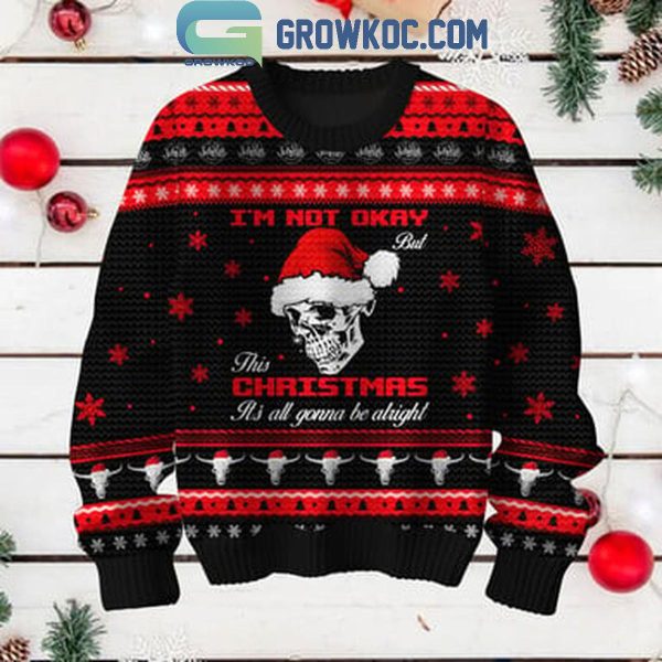 Jelly Roll I’m Not Okay This Christmas It’s All Gonna Be Alright 2024 Ugly Sweater