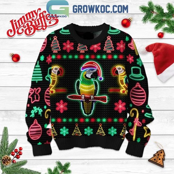 Jimmy Buffett Merry Buffettmas Celebrating 2024 Christmas Lights Ugly Sweater