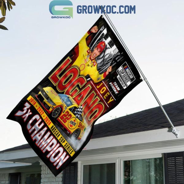 Joey Logano 2024 Nascar Cup Series Champions House Flag