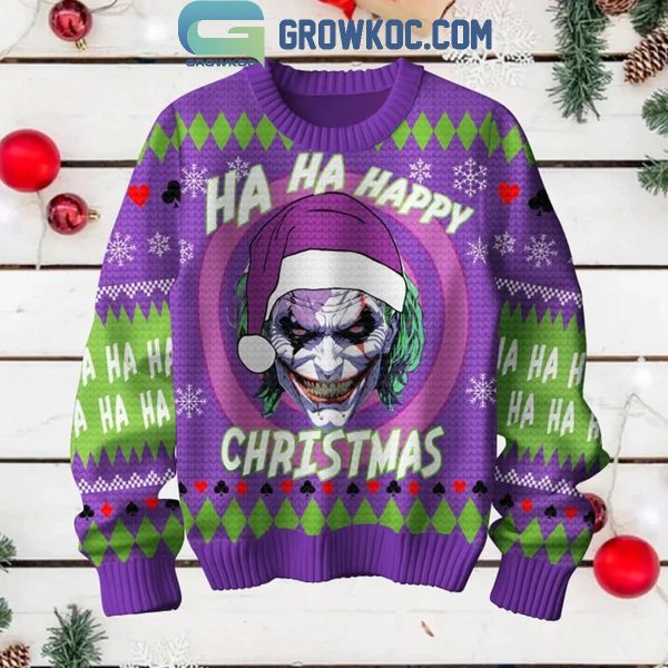 Jokers DC Comics Happy Christmas Hahaha Jokes On You Ugly Sweater