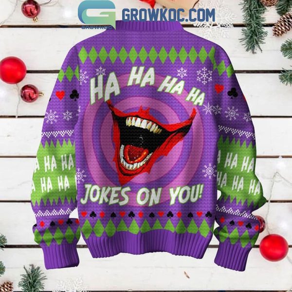 Jokers DC Comics Happy Christmas Hahaha Jokes On You Ugly Sweater