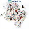 Grateful Dead Merry Christmas Dancing Bears 2024 Polyester Pajamas Set