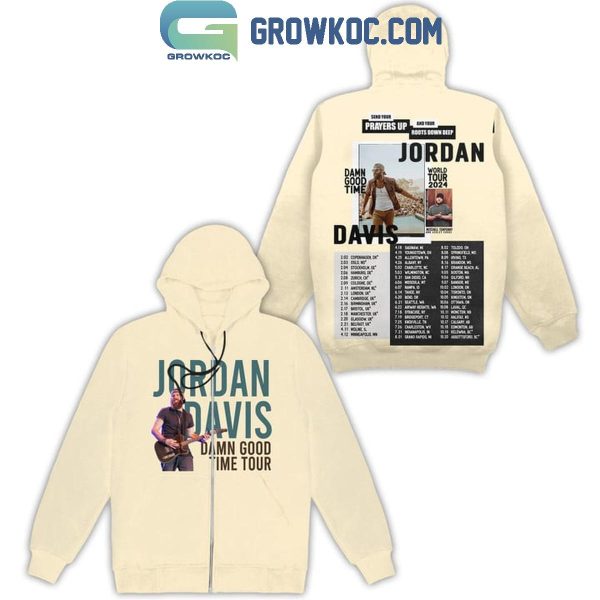 Jordan Davis Damn Good Time World Tour 2024 Hoodie T-Shirt