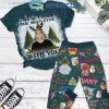 Morgan Wallen Santa Baby Put Him Under Christmas Tree Xmas 2024 Fleece Pajamas Set