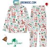 Jimmy Buffett Christmas Fins 2024 Polyester Pajamas Set