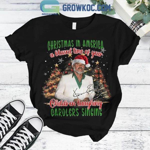 Kenny Rogers Christmas In America A Bless 2024 Fleece Pajamas Set