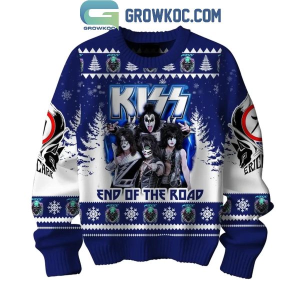 Kiss 2024 Christmas End Of The Road Ugly Sweater