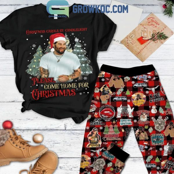 Koe Wetzel Please Come Home For 2024 Christmas Fleece Pajamas Set