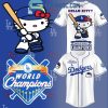 LA Dodgers World Series Champions 2024 Hello Kitty 50th Anniversary Baseball Jersey