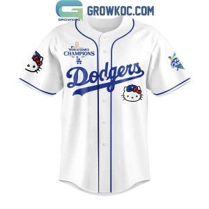 LA Dodgers World Series Champions 2024 Hello Kitty 50th Anniversary Baseball Jersey