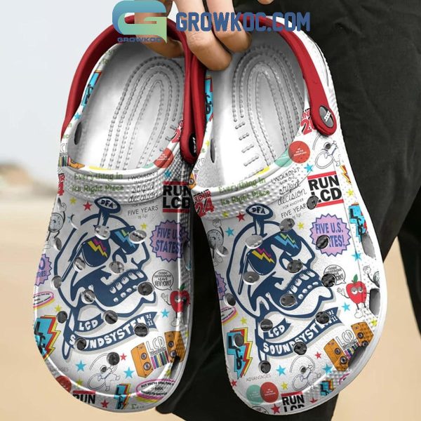 LCD Soundsystem Five U.S States Personalized Crocs Clogs