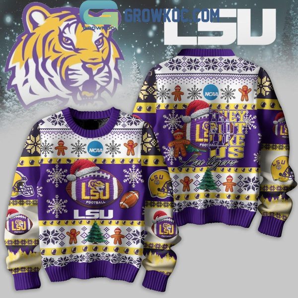 LSU Tigers Football They Not Like Us Christmas Ugly Sweater