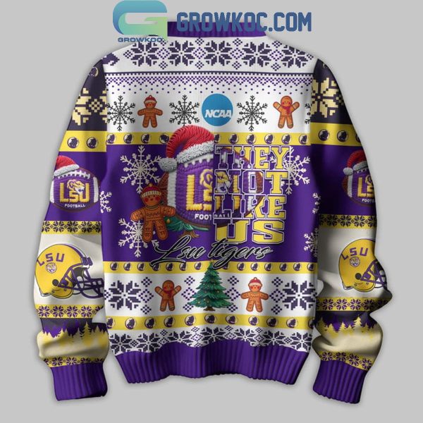 LSU Tigers Football They Not Like Us Christmas Ugly Sweater