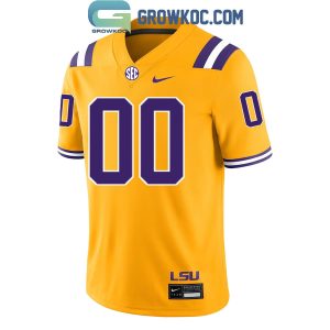 LSU Tigers Gold Alternate Gameday Personalized Football Jersey