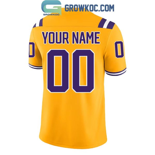 LSU Tigers Gold Alternate Gameday Personalized Football Jersey