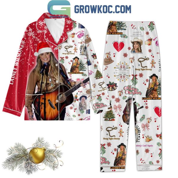 Lainey Wilson Country’s Cool Again Christmas Polyester Pajamas Set