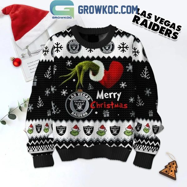 Las Vegas Raiders 2024 Football Fan Merry Christmas Ugly Sweater