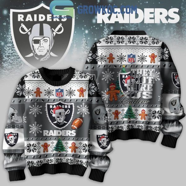 Las Vegas Raiders 2024 They Not Like Us Raiders Christmas Ugly Sweater