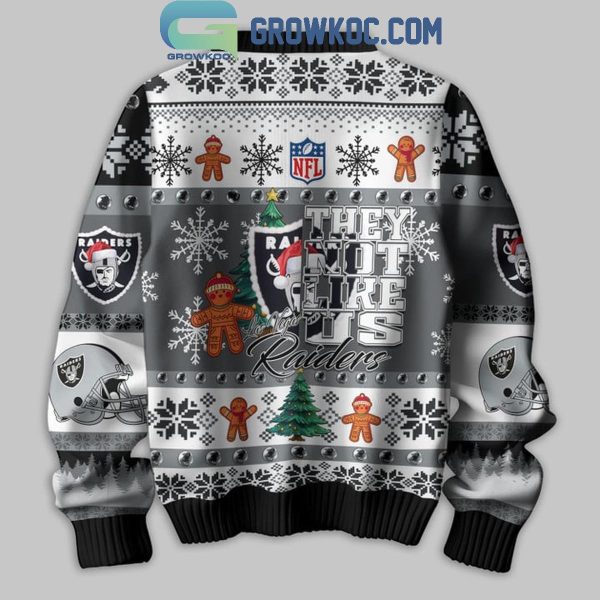 Las Vegas Raiders 2024 They Not Like Us Raiders Christmas Ugly Sweater